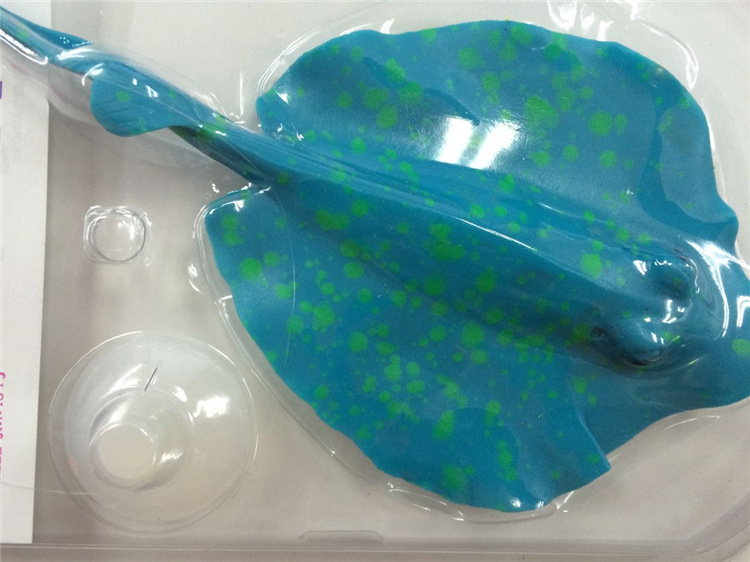 鱼缸仿真魔鬼鱼/荧光魔鬼鱼/水族造景塑料假鱼水母/厂家批发细节图