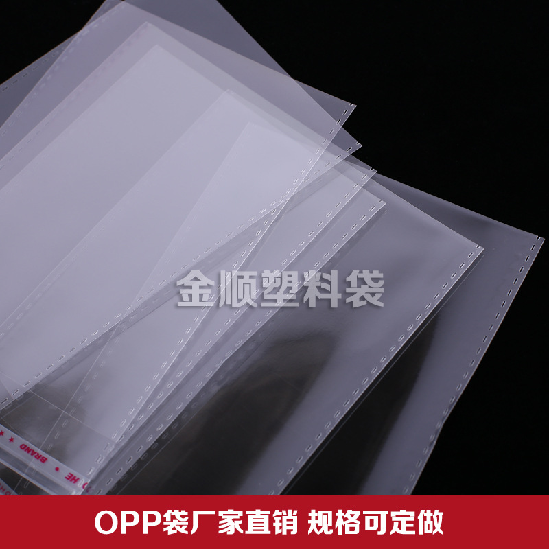 The manufacturer supplies plastic packaging bags, opp bags, self-adhesive bags, 7 threads, 12*25 transparent sealed bags Application Scenario