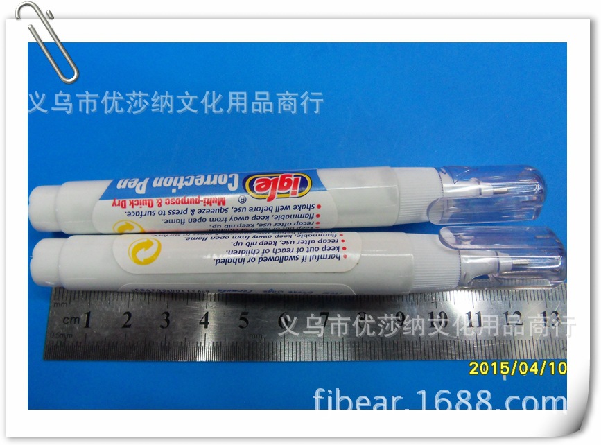 Igle129 Correction Pen Correction Liquid Office Supplies Environmental Protection Non-Toxic Quick Drying details Picture