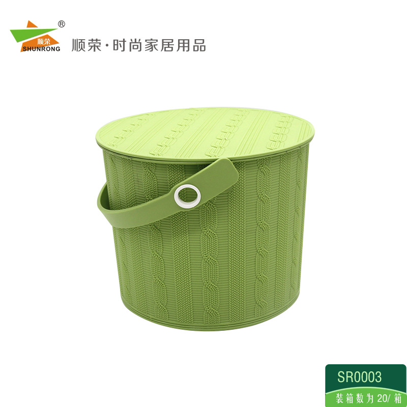 Twist Thread Multi-Function Fishing Bucket Car Wash Bucket Out 8L Sr0003 details Picture