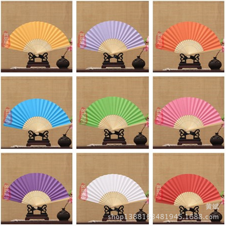 7 inch blank folding fan product display
