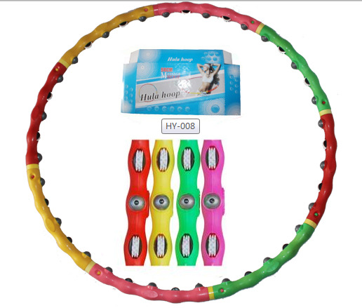 Detachable Multi-Functional Pulley Massage Hula Hoop Magnetic Therapy Fitness Supplies