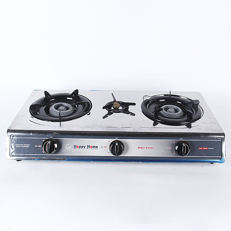 Manufacturers direct gas stove embedded natural gas stove two eyes natural gas stainless steel honeycomb stove head small three stove details Picture