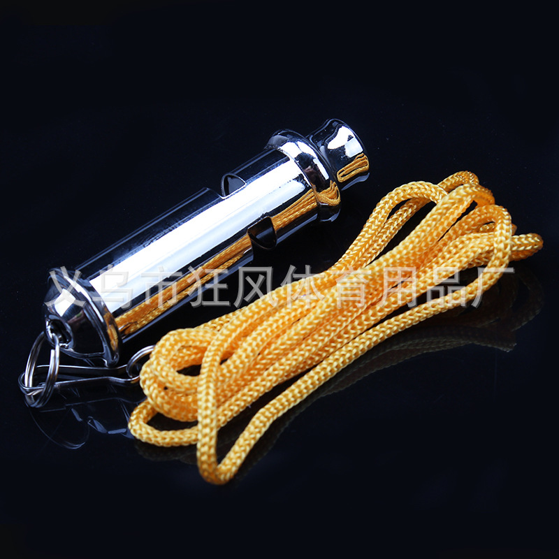 Wholesale outdoor aluminum alloy whistles, rescue whistles, referee whistles Specification image