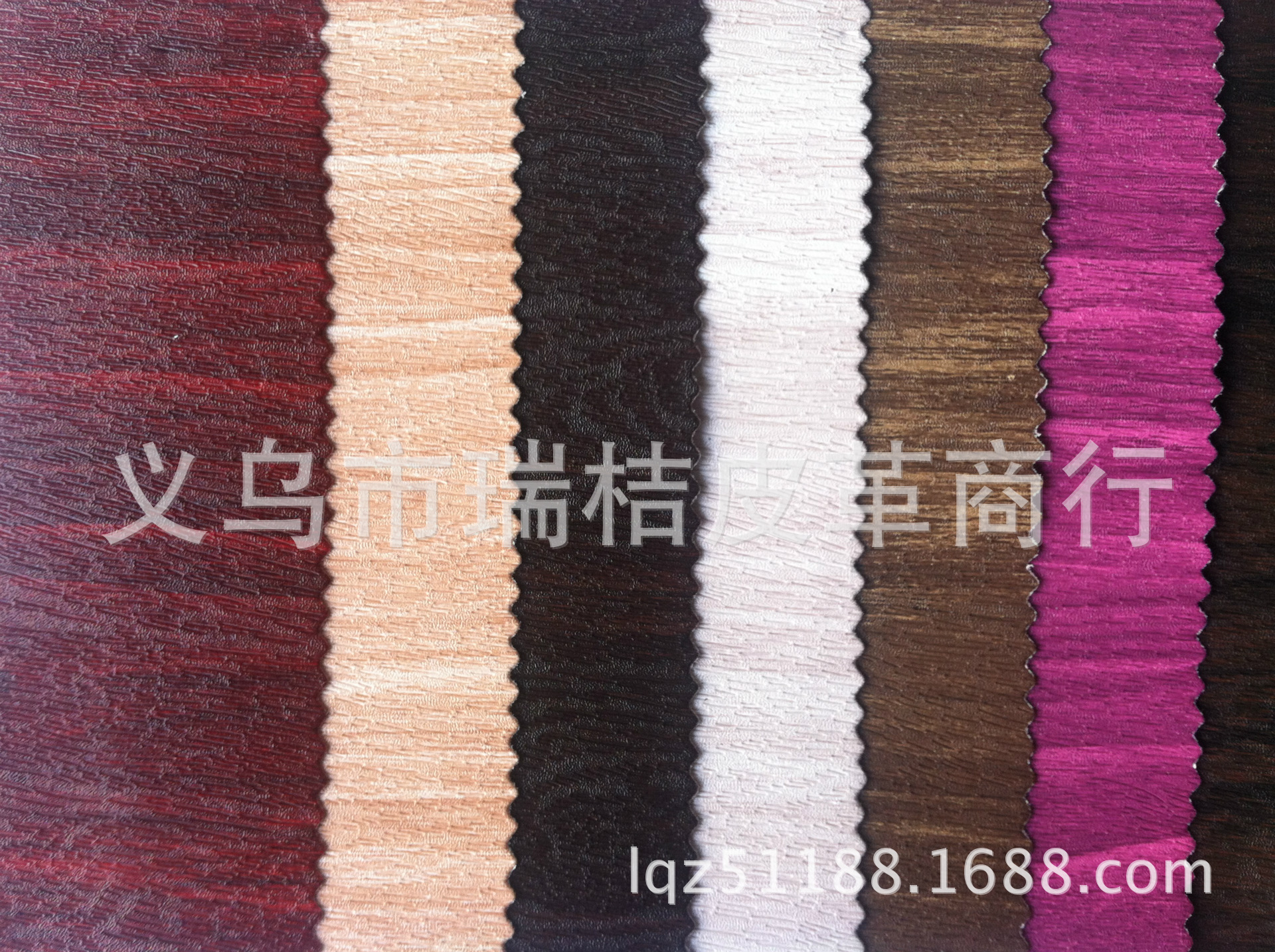 PVC wood-grain imitation leather, red wood-grain printed artificial leather