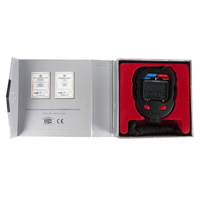 Tianfu Stopwatch PC100D 100-track multi-functional electronic stopwatch countdown running timer Specification image