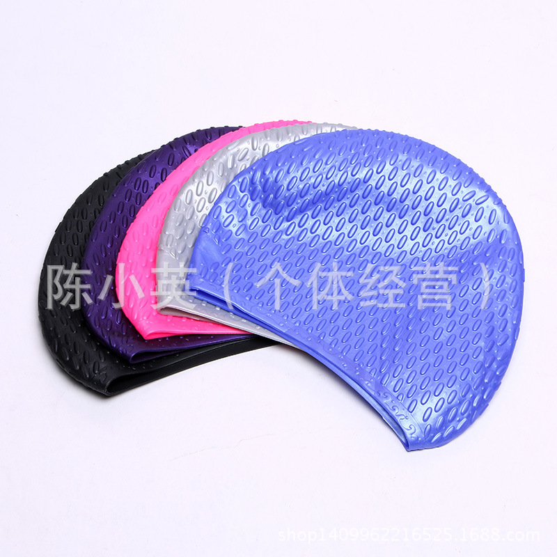 Manufacturers directly for adult waterproof swimming cap import silicone water drop cap swimming diving swimming cap wholesale thumbnail