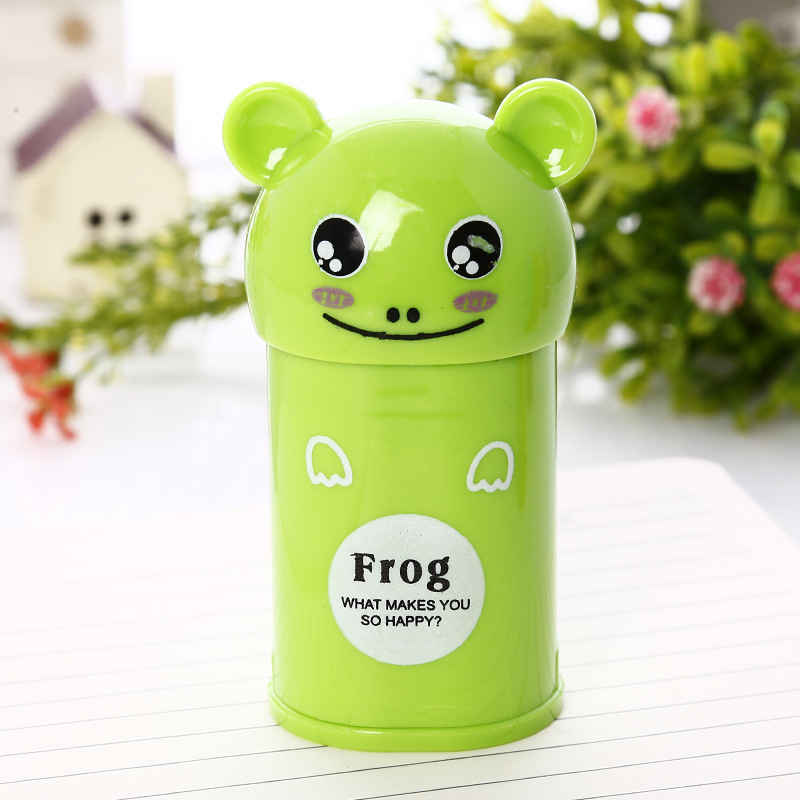 Bodi 368 sacapuntas de goma bear bunny shaper plastic spinner pen bear sacapuntas wholesale Specification image