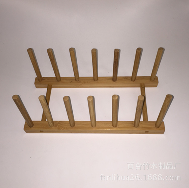 Bamboo Simple Drain Dish Rack details Picture