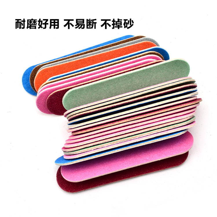 Herramientas de uñas profesionales accesorios limas de uñas mini mini rub strips exfoliante de doble cara lija de 6cm uñas portátiles casquillos uñas fresas piezas de madera Specification image