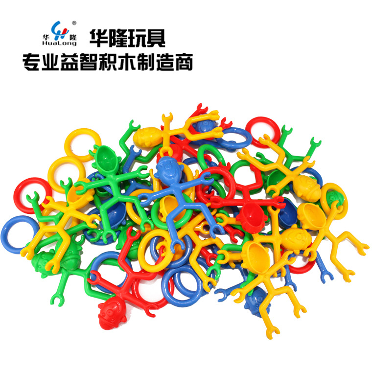 Hualong Toys Desktop Educational building Blocks Creative DIY intellectual toys for children aged 3-6 in kindergartens wholesale building blocks
