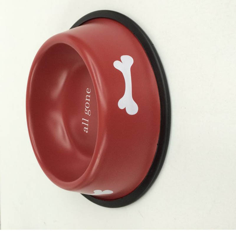 High-quality stainless steel dog bowls, anti-slip pet bowls, dog food bowls, various specifications, factory wholesale Specification image