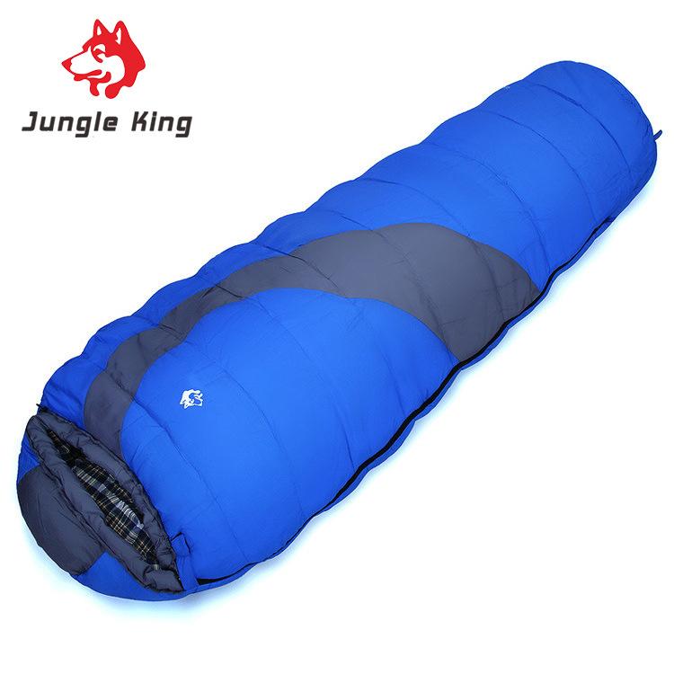 JUNGLE KING Cross-border exclusive sleeping bags, outdoor camping sleeping bags, autumn and winter mountain climbing cotton sleeping bags, adult quilts