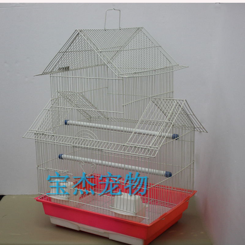 厂家批发优质铁丝鸟笼鹦鹉笼便携式折叠宠物笼