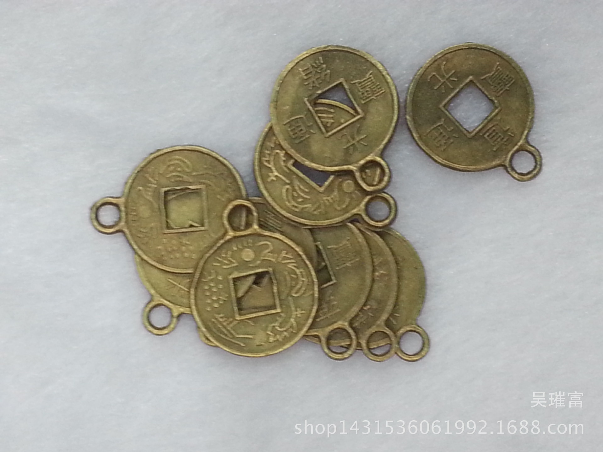 Ten Emperors mixed set with hanging copper coin accessories and pendants