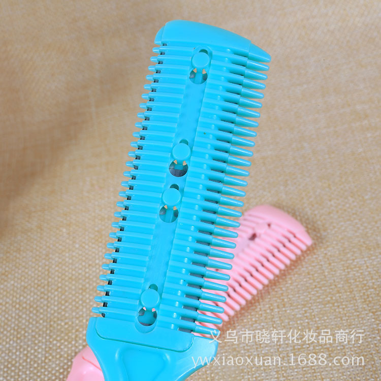 双面刀削发梳细节图