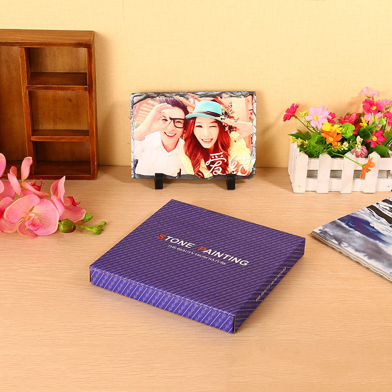 Factory direct sales and wholesale of personalized glossy heat transfer blank SLATE paintings, DIY lithography, photo frames and heat transfer painting handicrafts Application Scenario