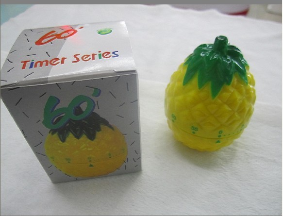 Pineapple timer, fruit mechanical timer, winding timer for 60 minutes Specification image
