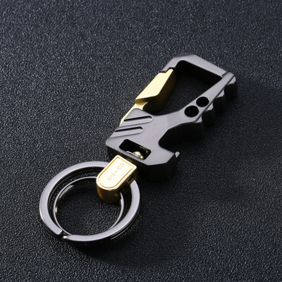 傲玛新款/男士不锈钢穿皮带腰挂钥匙扣/可定制汽车钥匙链挂件礼物图