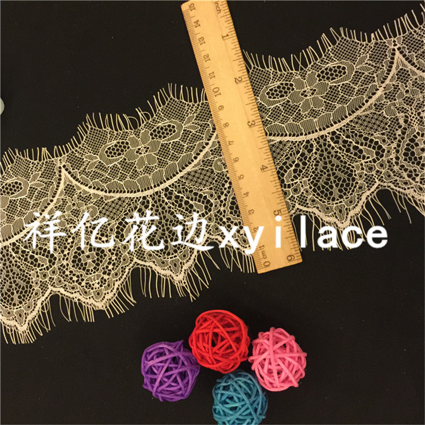 Factory direct supply of eyelash lace fabric, clothing accessories, and new lace styles in stock details Picture