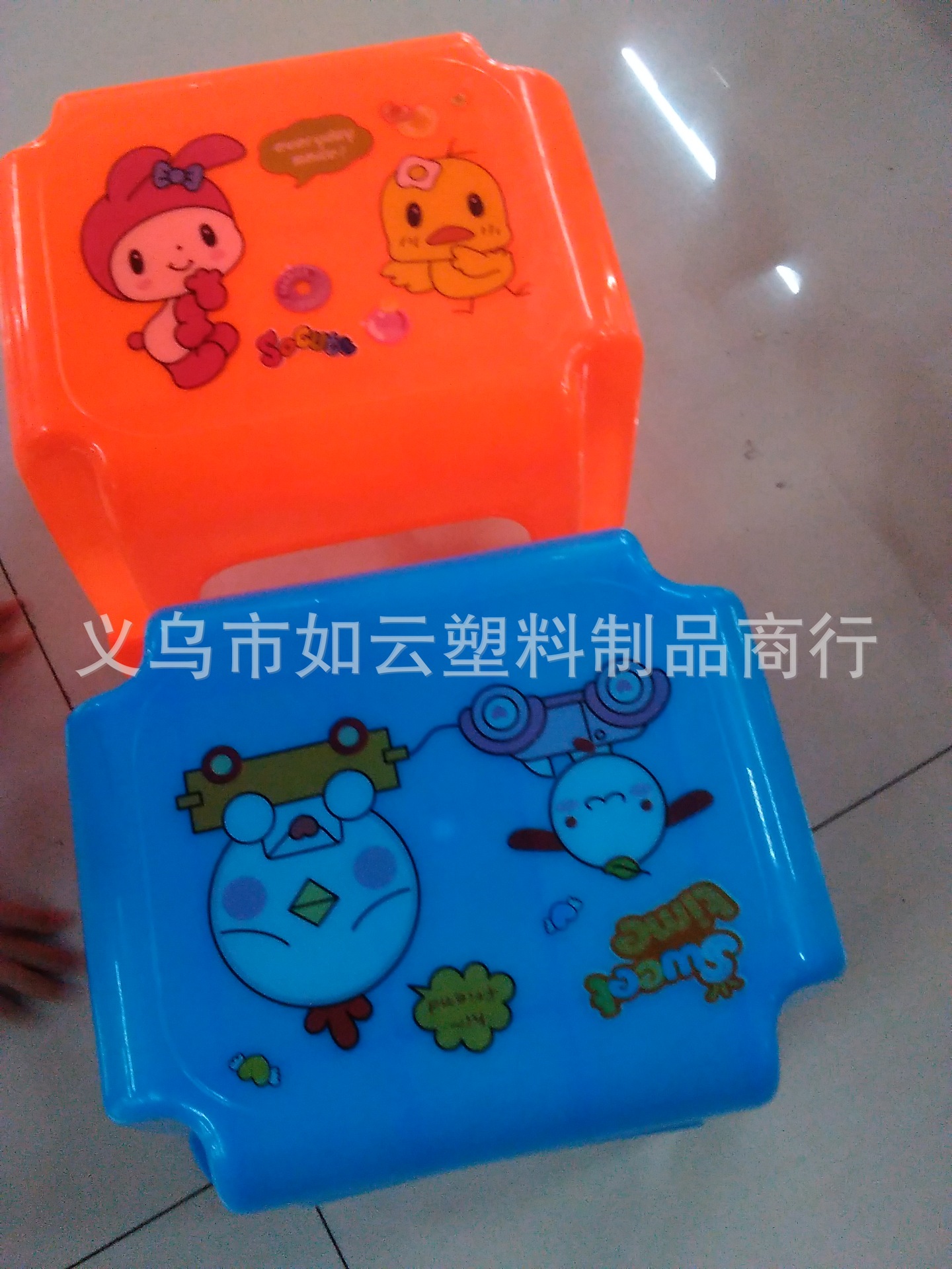 批发供应凳子椅子535印花小孩长方凳子