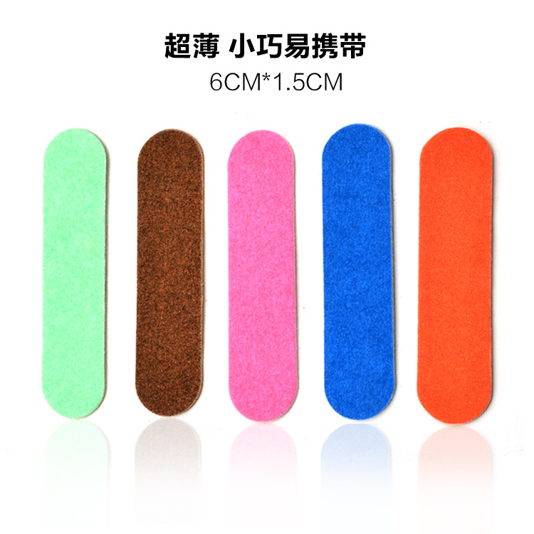 Herramientas de uñas profesionales accesorios limas de uñas mini mini rub strips exfoliante de doble cara lija de 6cm uñas portátiles casquillos uñas fresas piezas de madera details Picture