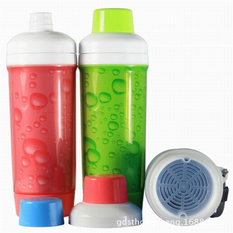 保温广告杯批发 双层塑料水壶 促销礼品杯可印字LOGO水壶