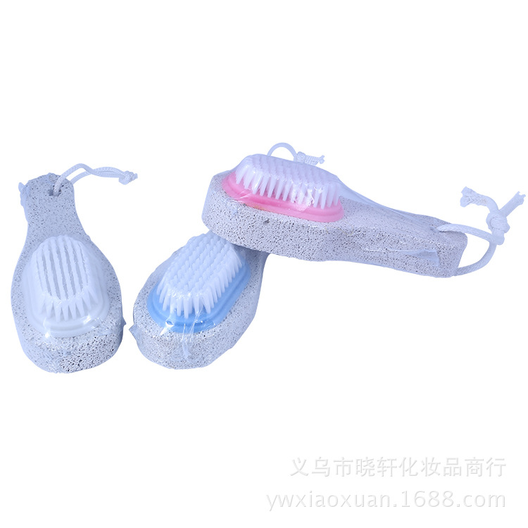 浮石/带绳洗脚刷/磨脚石死皮搓产品图