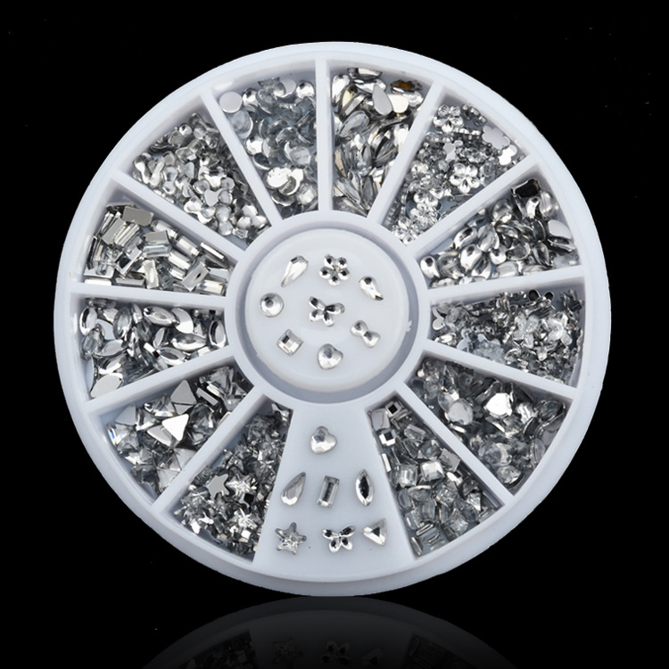 Aliexpress ebay Nail Shaped Diamond White drill drop heart bow nail drill disc disc