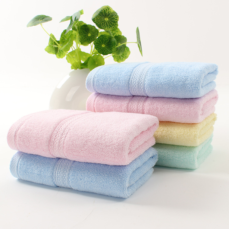 Manufacturers Wholesale Plain Household Adult Towel Bamboo Fiber Face Towel 32*73Cm Soft Absorbent Face Towel