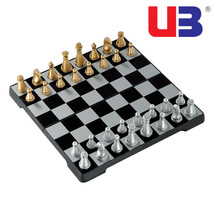 UB友邦便携式金银棋子折叠磁性小号国际象棋益乐智玩具桌面游戏棋