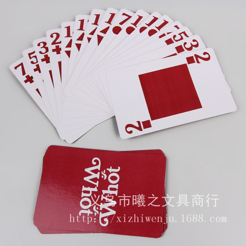 WHOT 扑克  可用于魔术道具广告扑克礼品扑克 便于携带厂家直供