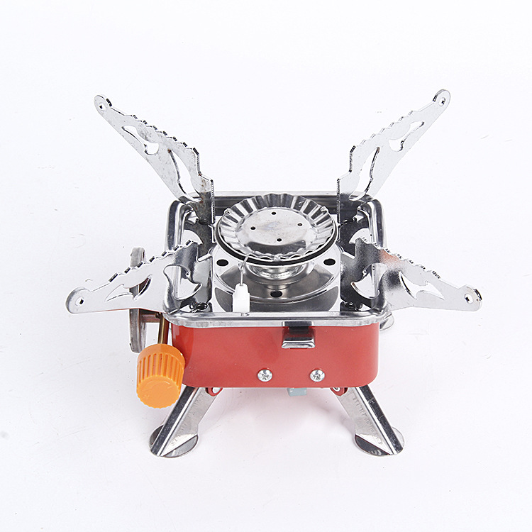Manufacturers directly supply small square stove 4000BUT power windproof camping gas stove outdoor stove camping gas wholesale