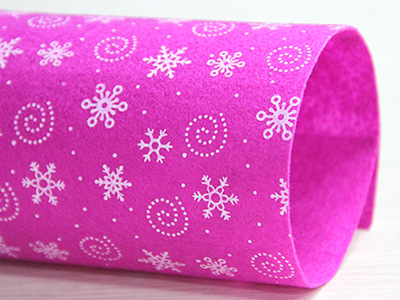 Christmas non-woven fabric printed series Candy snowflake non-woven fabric diyr handmade fabric fabric can be customized Item Picture