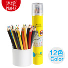 沐绘802-12彩色铅笔12色油性彩铅 秘密花园儿童涂鸦专用彩铅批发