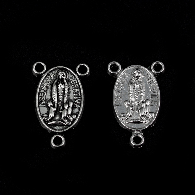 Manufacturers Directly Supply Jesus Necklace Pendant Diy Alloy Jewelry Accessories Wholesale Outside The Religious Triangle Tag Pendant Specification drawing