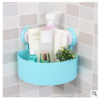 多色双吸盘置物架 浴室卫生间收纳架 厨房杂物架多用架