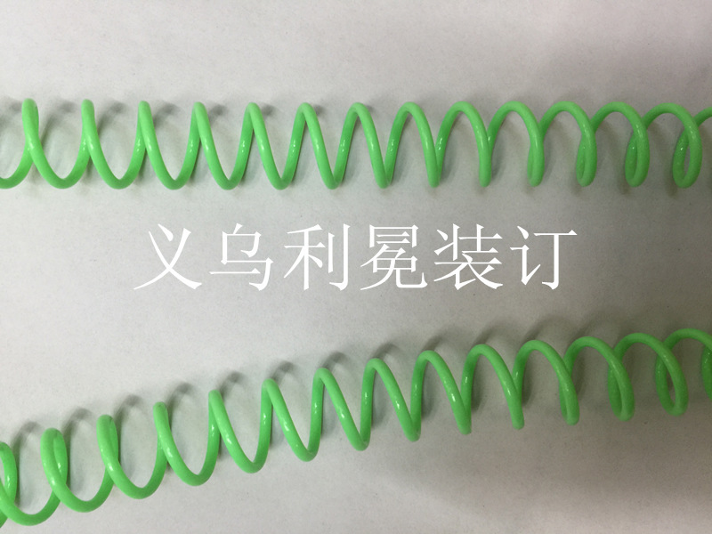 专业生产 装订胶线圈 彩色线圈 装订单线圈 环保塑料圈图