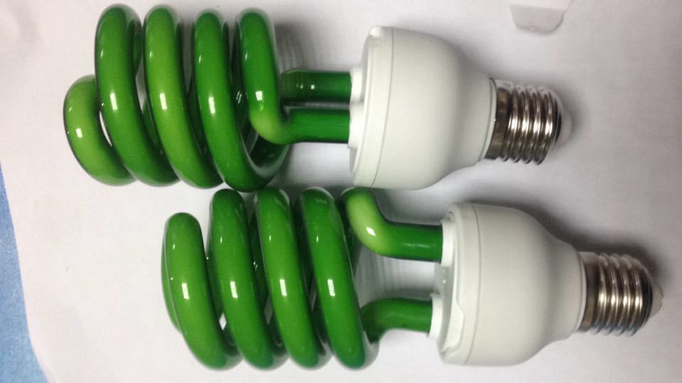 Green half-luo three-primared-color high-efficiency energy-saving lamp, medium half-luo and small half-luo