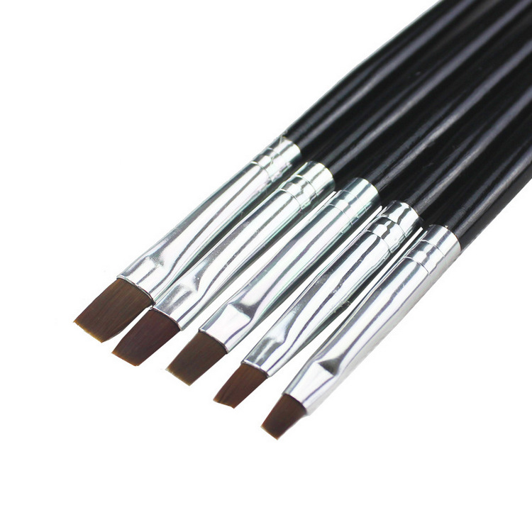 Conjunto de cepillos de uñas conjunto de 5 piezas barra negra completa fototerapia tirador de línea método fototerapia uñas puntos de aplicación broca ojo de gato imanes herramientas de uñas details Picture