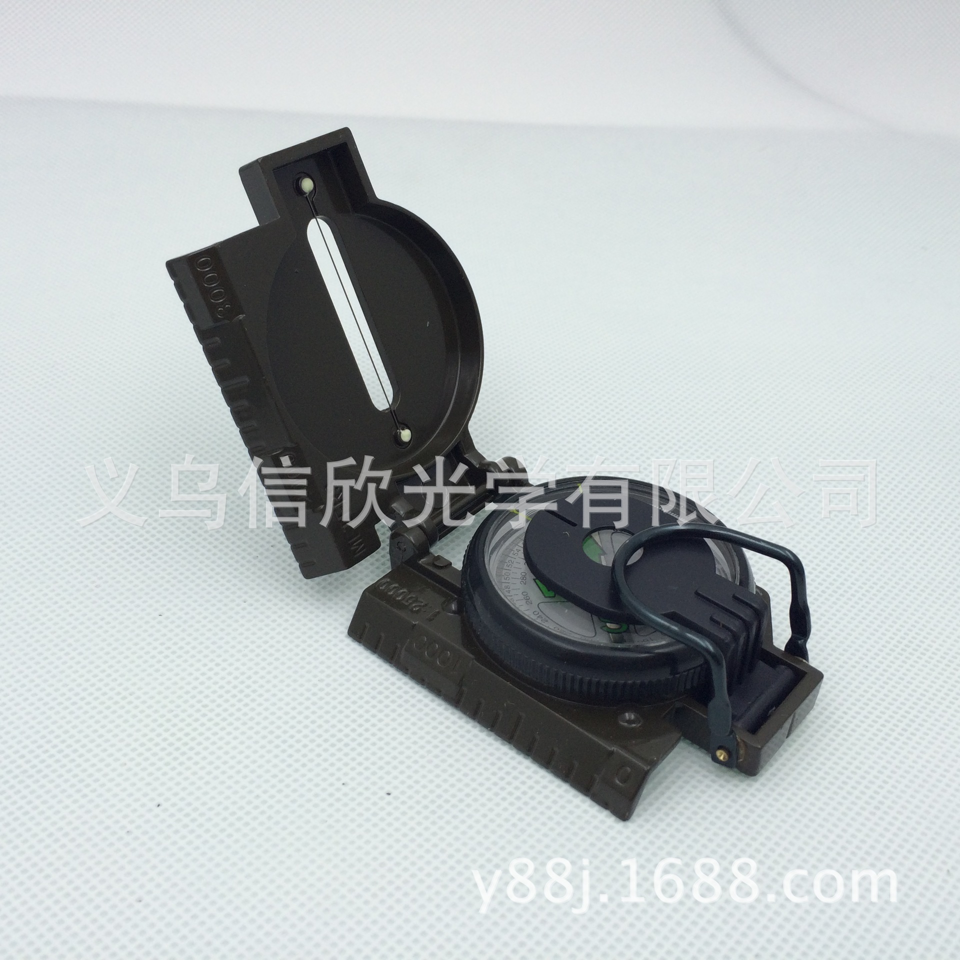 Metal compass, high-quality aluminum alloy shell, camping and outdoor compass, creative gift compass wholesale details Picture