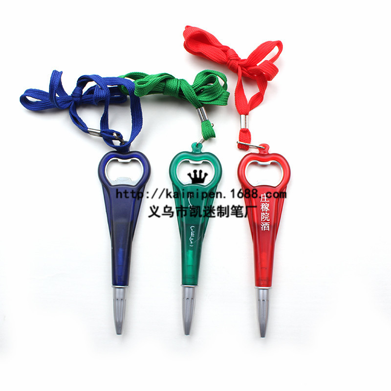 Advertising Ballpoint Pen With Bottle Opener Ballpoint Pen Office Promotion Pen Advertising Gift Bottle Open Pen Printing Word Logo