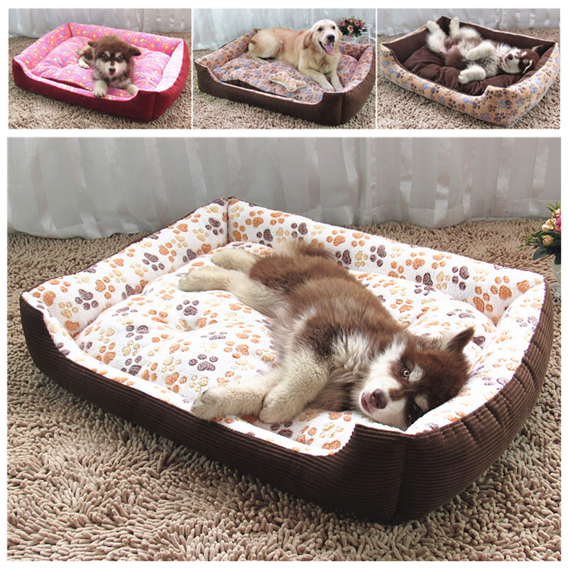 Venta directa de fábrica huellas modelo perrera de alta calidad cuatro estaciones universal pet mat cama del perro productos para mascotas al por mayor details Picture