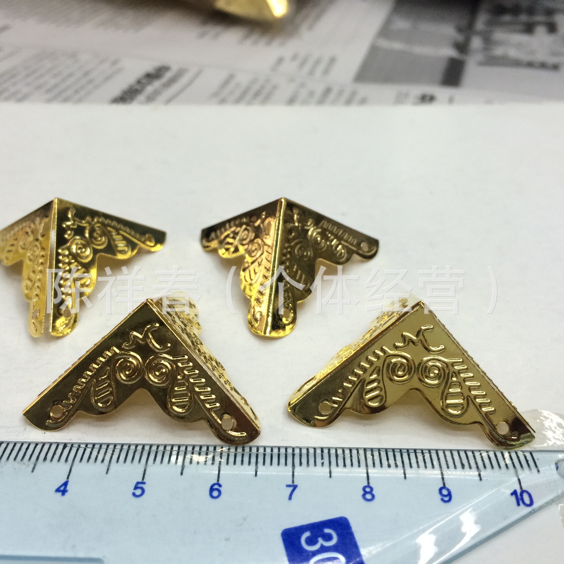 包角花/木箱护角装饰/金属包角细节图