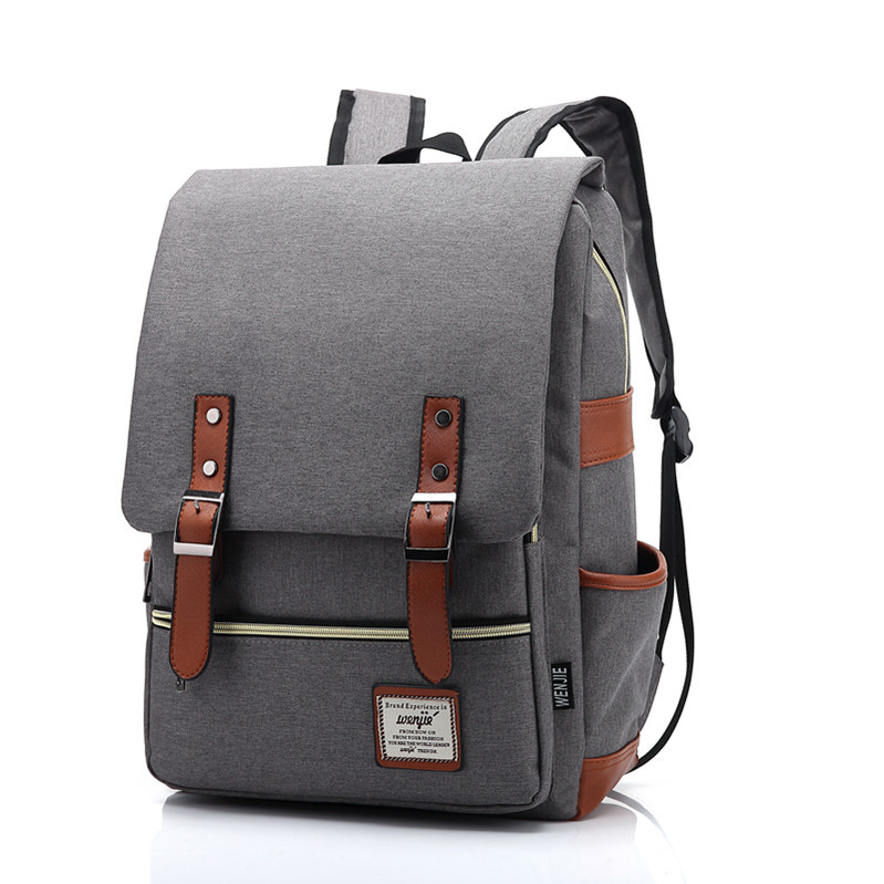 Wholesale of new personalized retro men's and women's outdoor canvas large travel backpacks and fashionable backpacks, one-piece consignment