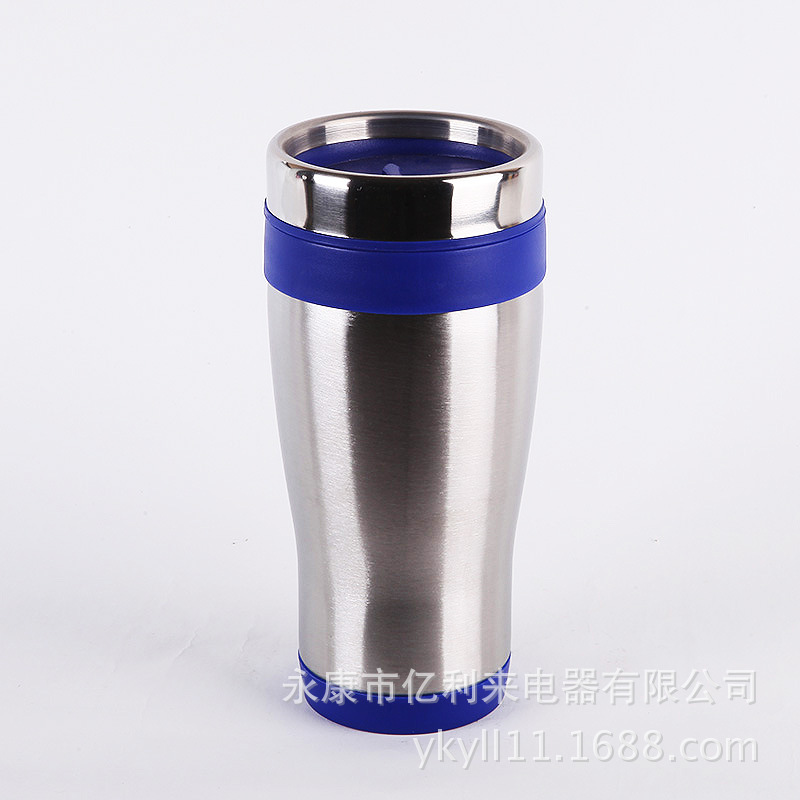 不锈钢塑料双层便携式咖啡杯出口美国源头厂家生产汽车杯详情图5