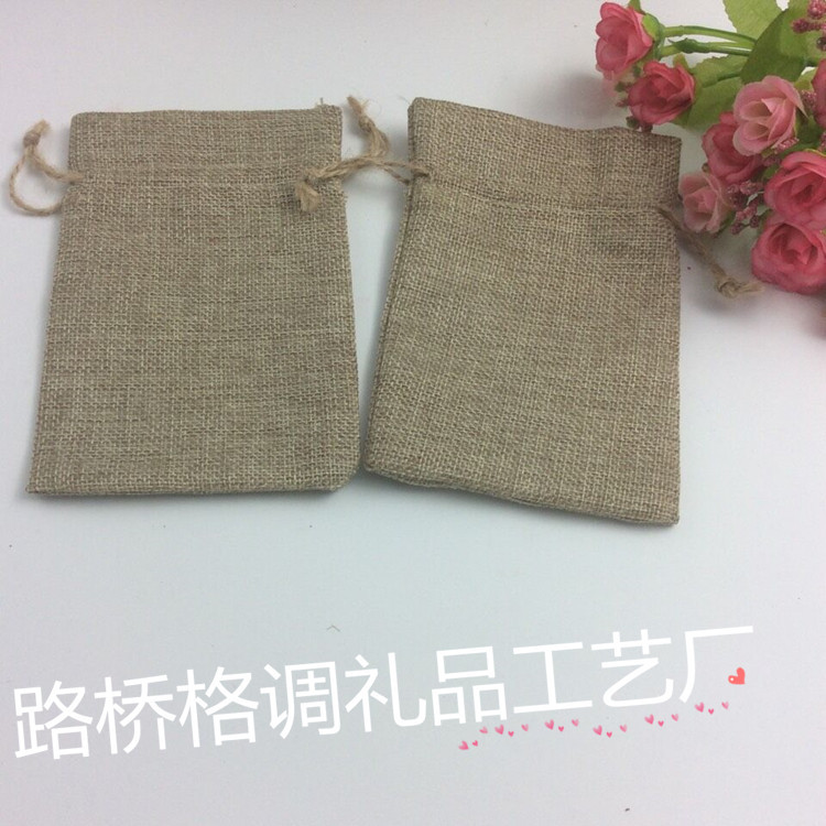 【 Factory Direct Supply 】 Creative retro printed jewelry drawstring cloth bags with drawstring openings. Customized drawstring cloth bags based on provided drawings details Picture