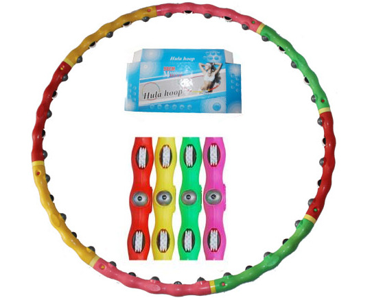Detachable Multi-Functional Pulley Massage Hula Hoop Magnetic Therapy Fitness Supplies details Picture