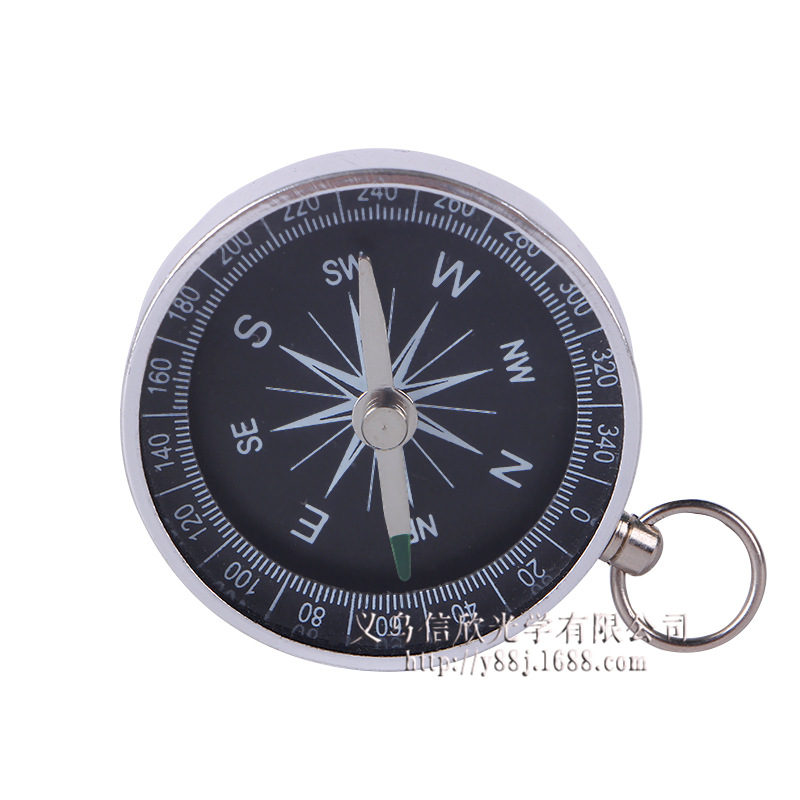 We produce and wholesale mini portable compasses, camping and outdoor compass, aluminum alloy metal compass G44-2 details Picture