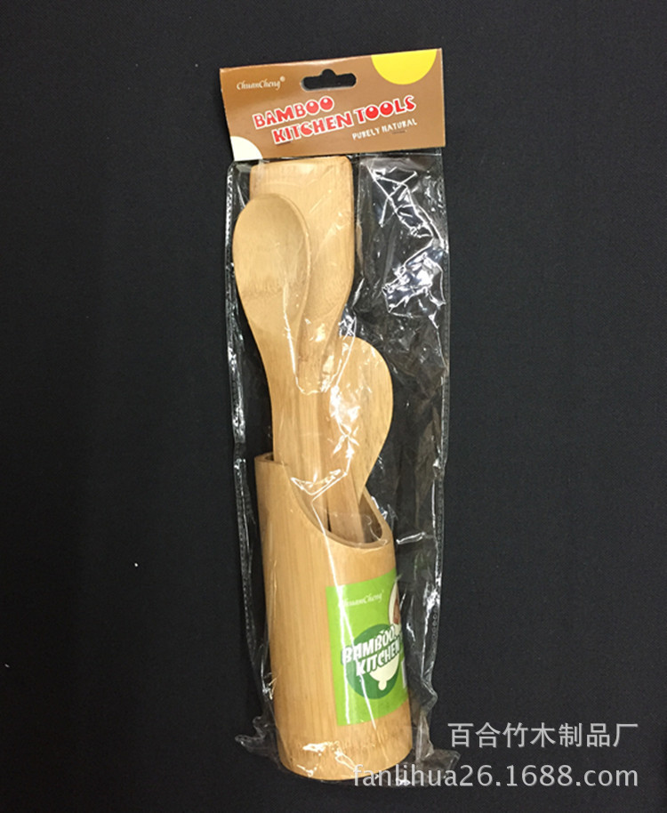 Bamboo Canister Set (Bamboo Canister 5-Piece Opp Bag) Bamboo Kitchen Utensils Bamboo Tableware Kitchenware details Picture